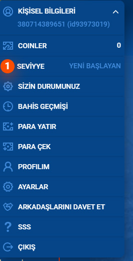 MostBet'in özel ofis menüsü