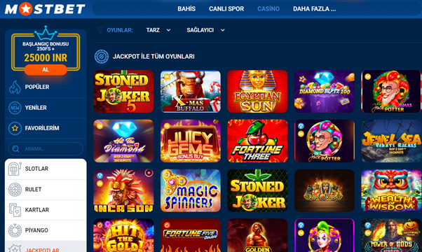 MostBet'te Casino