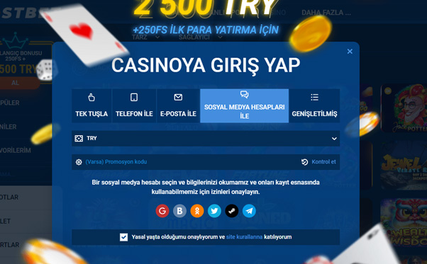 Giriş kaydolun ve yapın