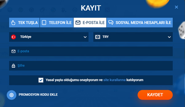 MostBet mobil uygulamasına kaydolma