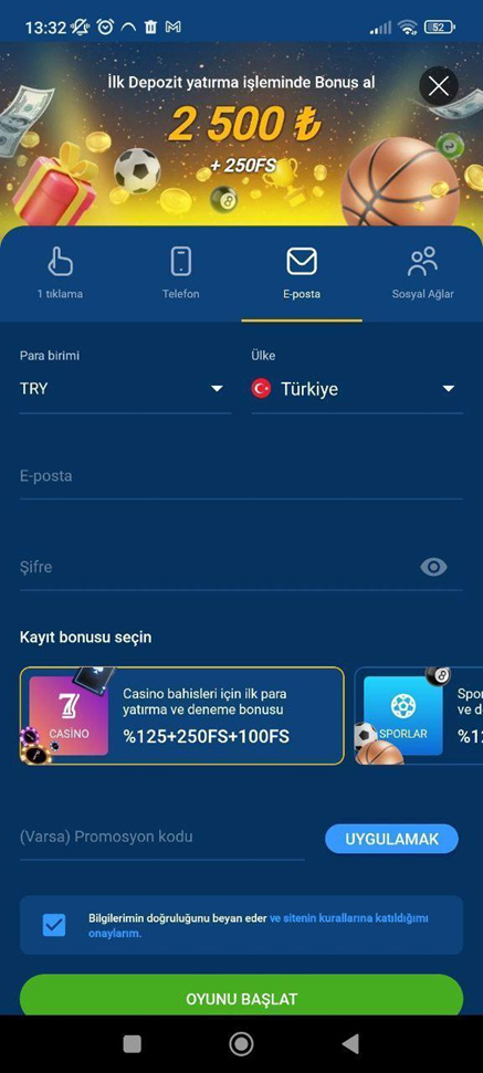 Kaydolma ve MostBet'e giriş yapma